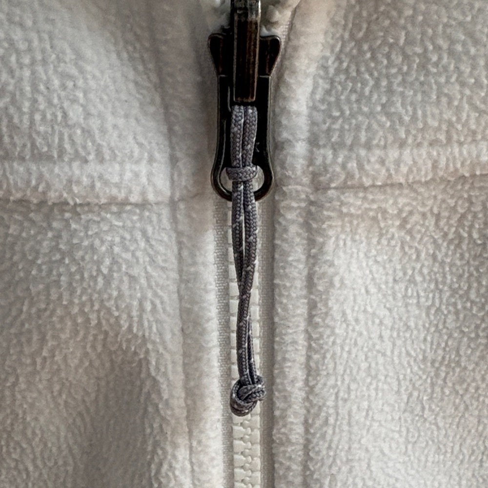 Columbia Women's White Utility Jacket fleece Medium EUC Full zip front - Picture 7 of 12